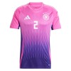 Maillot de Supporter Allemagne Antonio Rudiger 2 Extérieur Euro 2024 Pour Homme